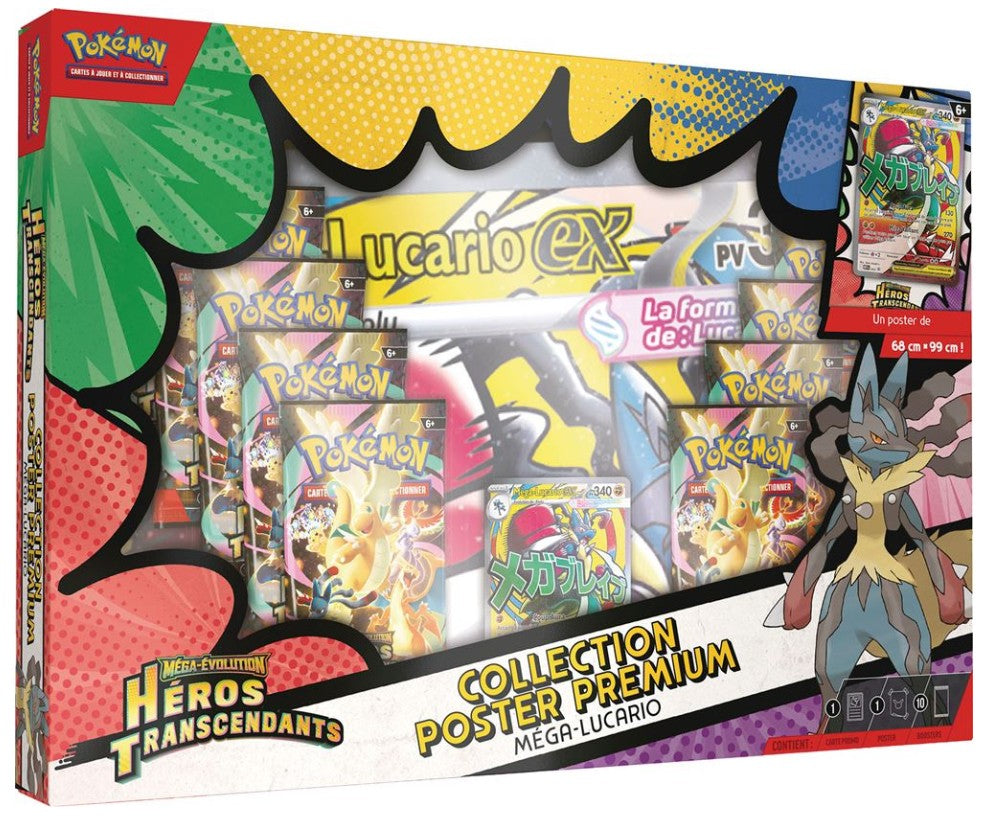 Pokémon Coffret ME02.5 Collection Poster Premium Méga-Lucario
