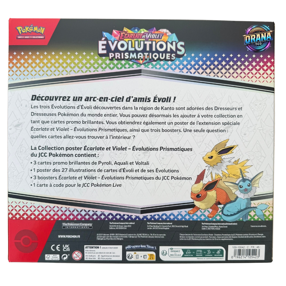 Pokemon Coffret Poster EV08.5 Evolutions Prismatiques