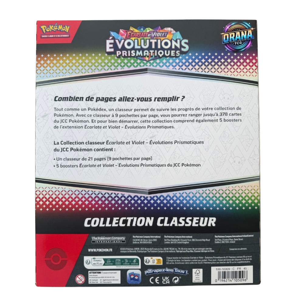 Pokemon Coffret Classeur EV08.5 Evolutions Prismatiques