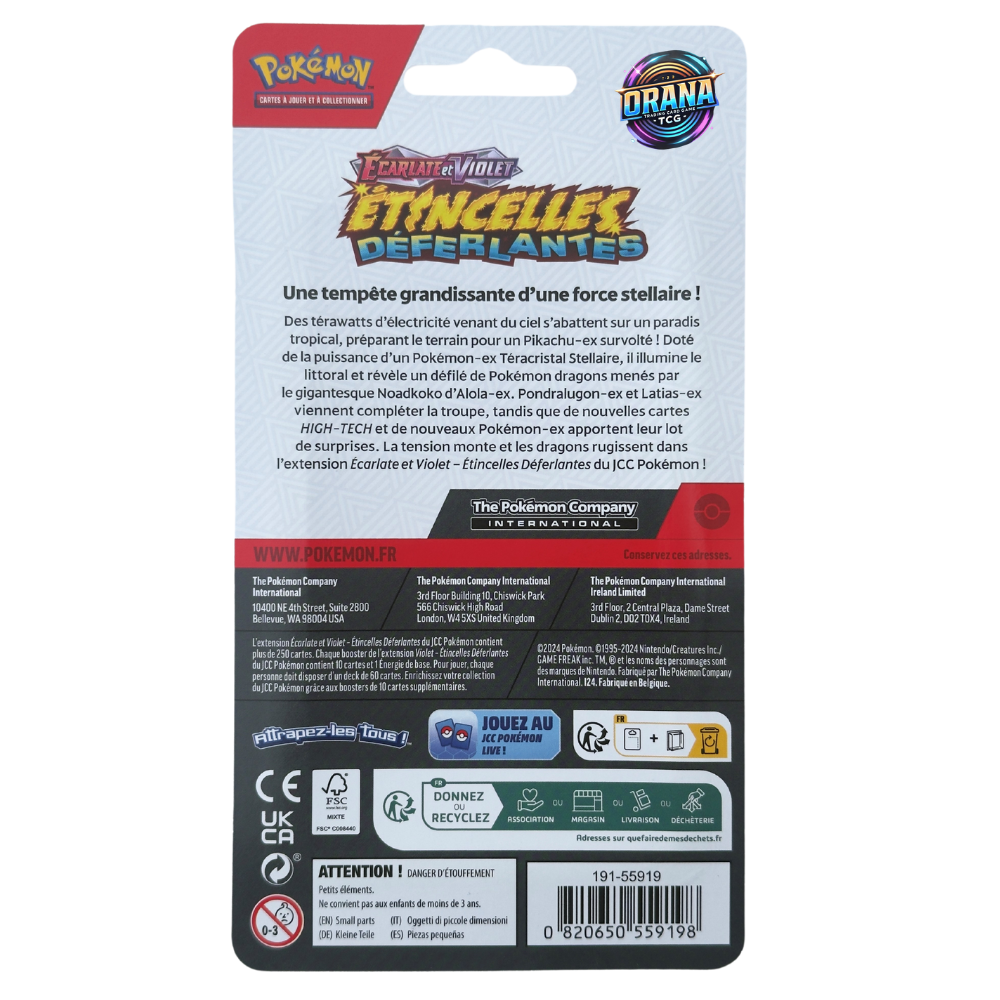 Pokemon Booster EV08 Etincelles Deferlantes