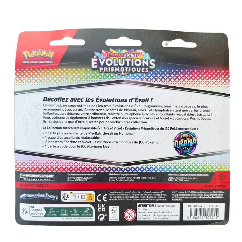 Pokemon Tripack EV08.5 Evolutions Prismatiques