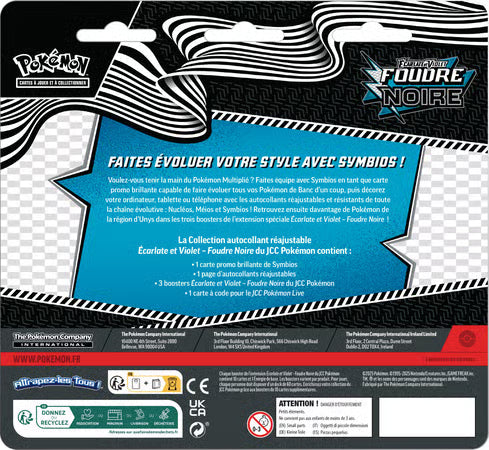 Pokemon Tripack EV10.5 Foudre Noire