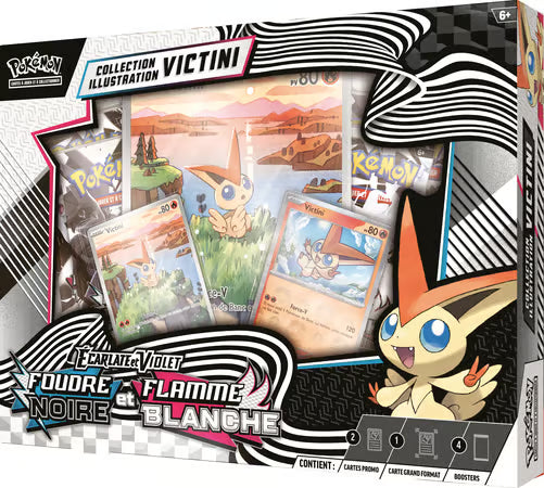 Pokemon Collection illustration Victini EV10.5 Foudre Noire/Flamme Blanche