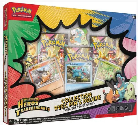 Pokemon Collection avec Pin's Deluxe Premiers partenaires