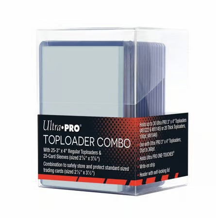 Ultra Pro Box Toploaders Sleeves Combo Standard Transparente